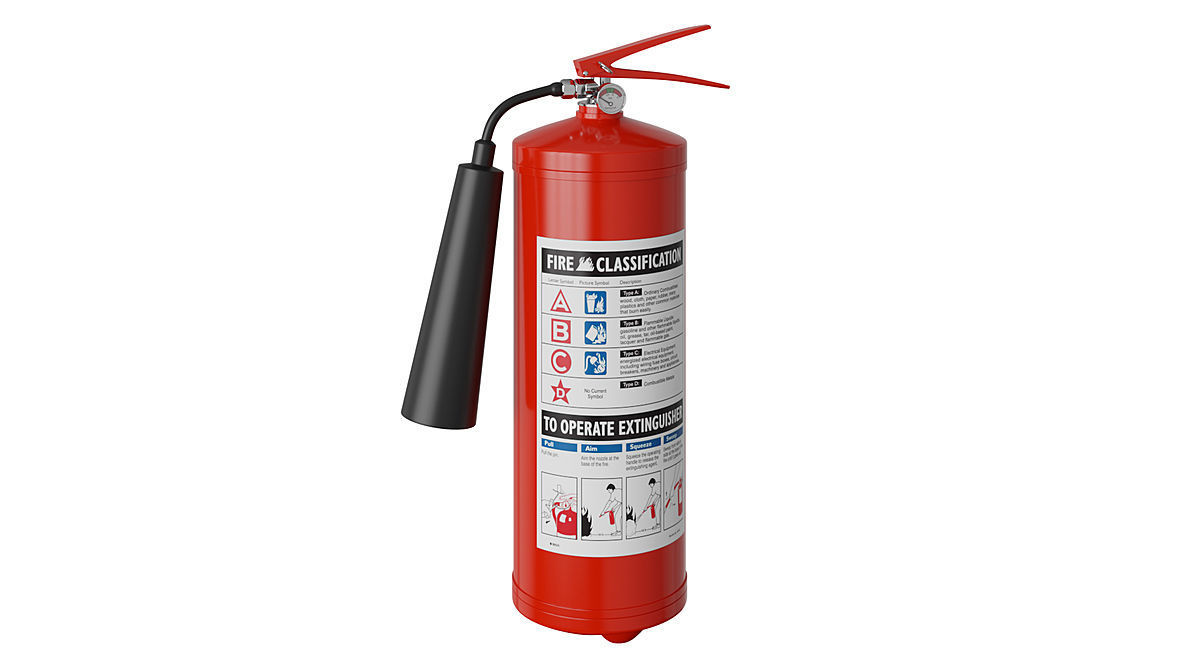 Fire Extinguisher BLENDER 3D Model Cycles 3D model_1