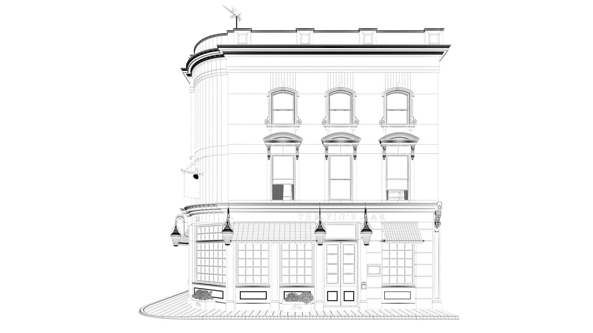 Building at old church st 35 London 3D model_5