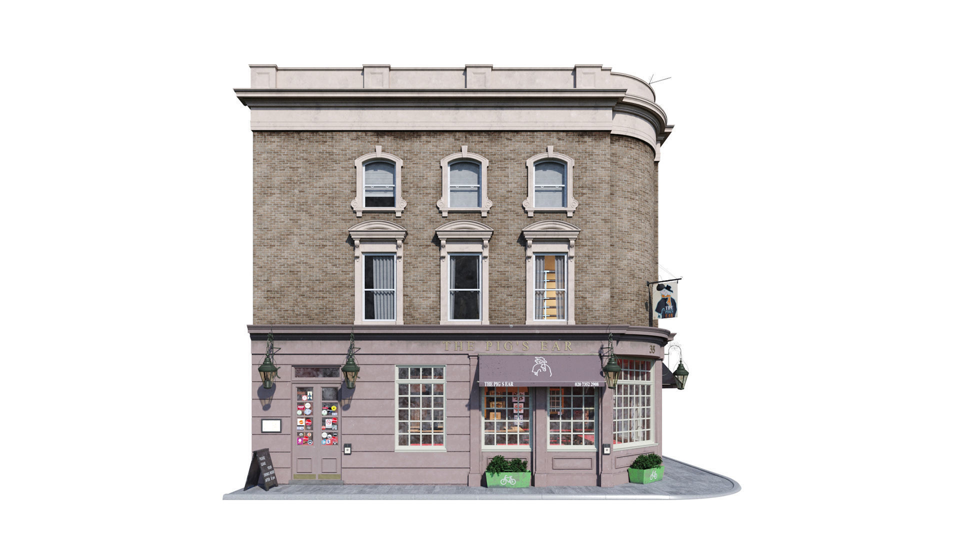 Building at old church st 35 London 3D model_4