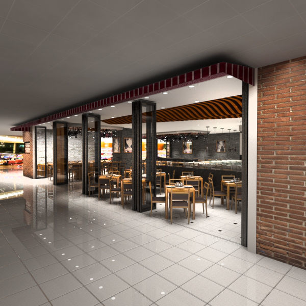 Restaurant - Cafe - Bar 3D model_4