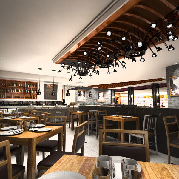 Restaurant - Cafe - Bar 3D model_5