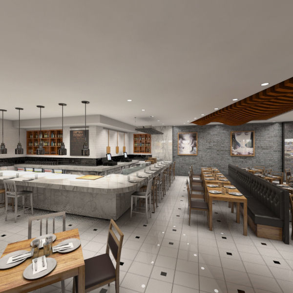 Restaurant - Cafe - Bar 3D model_7