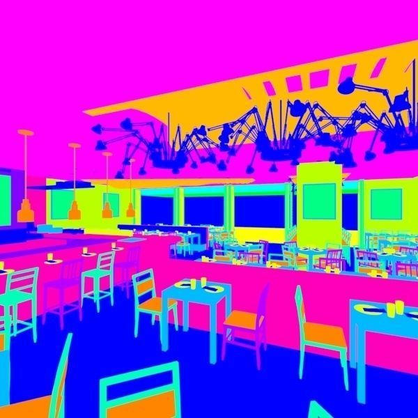 Restaurant - Cafe - Bar 3D model_14