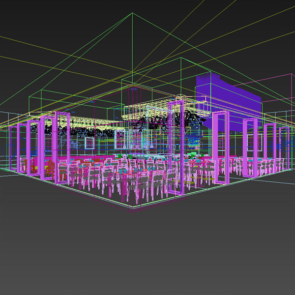 Restaurant - Cafe - Bar 3D model_11