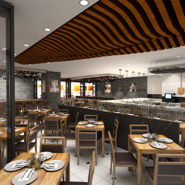 Restaurant - Cafe - Bar 3D model_3