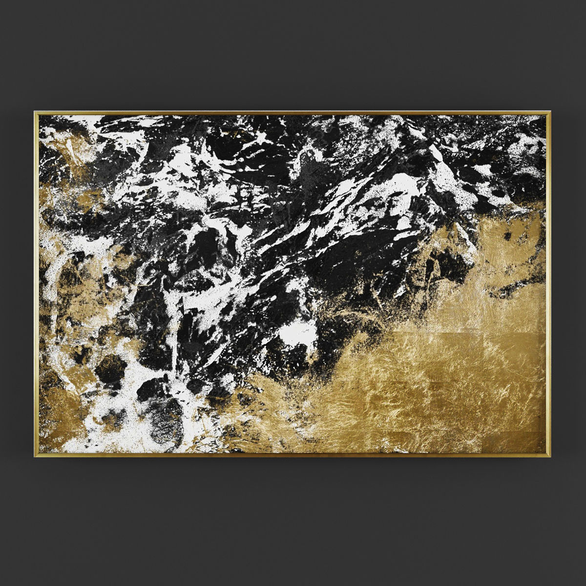 Pictures187 abstract painting Low-poly 3D model_1