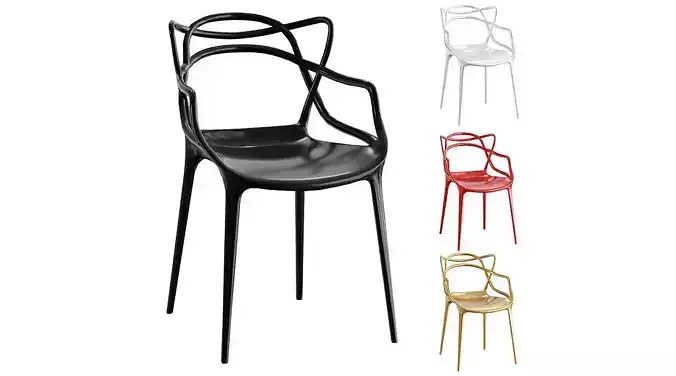 Kartell Masters Chair BLENDER 3D Model Cycles 3D model