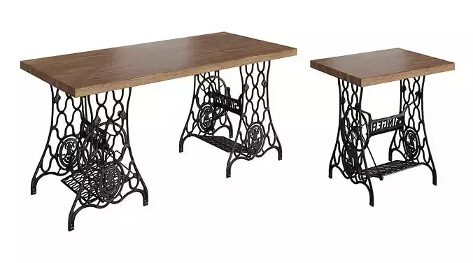Singer Table BLENDER 3D Model Cycles