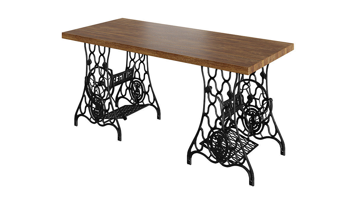 Singer Table BLENDER 3D Model Cycles 3D model_1