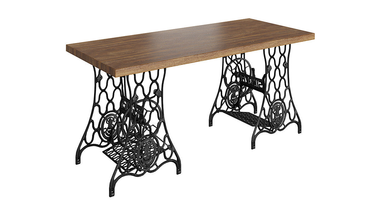 Singer Table BLENDER 3D Model Cycles 3D model_2