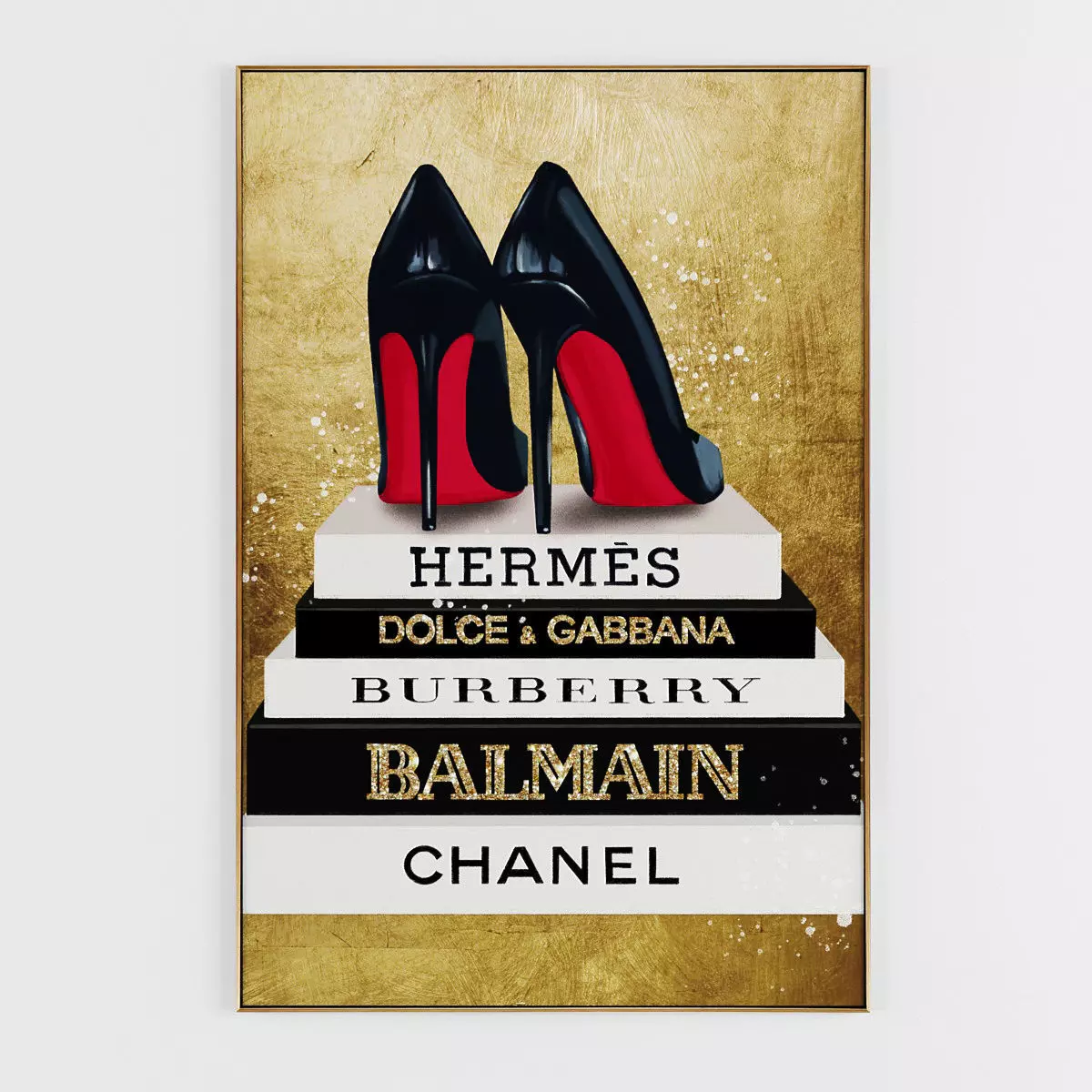 Pictures191 hermes dolce gabbana balenciaga poster Low-poly 3D model_0