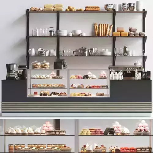 Coffee shop design 3D model
