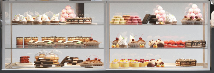 Coffee shop design 3D model_3