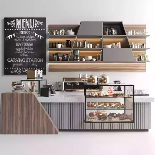 Coffee shop design 2 3D model