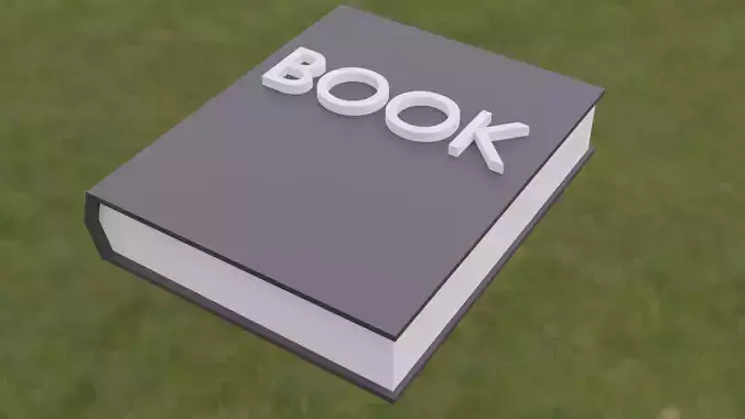 3D BOOK on grass
