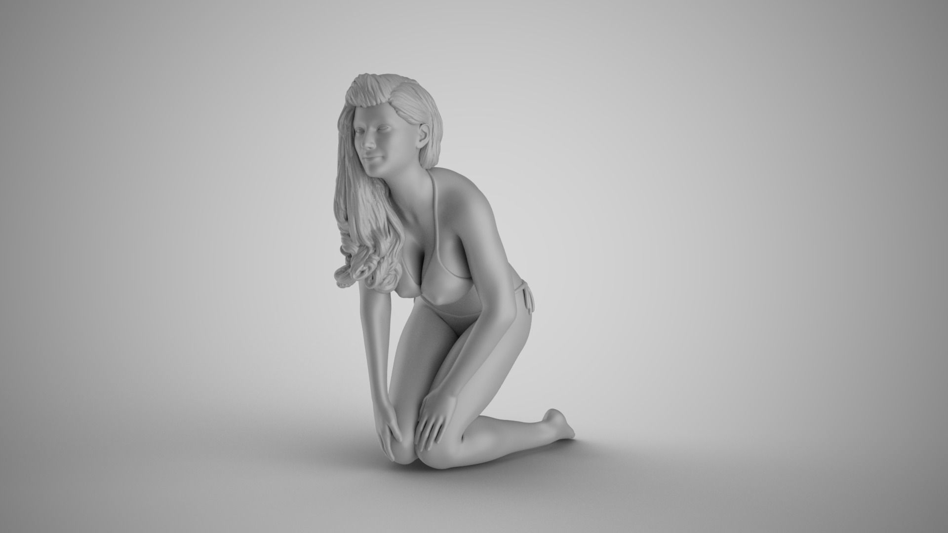 Girl Peace of Mind 4 3D print model_3