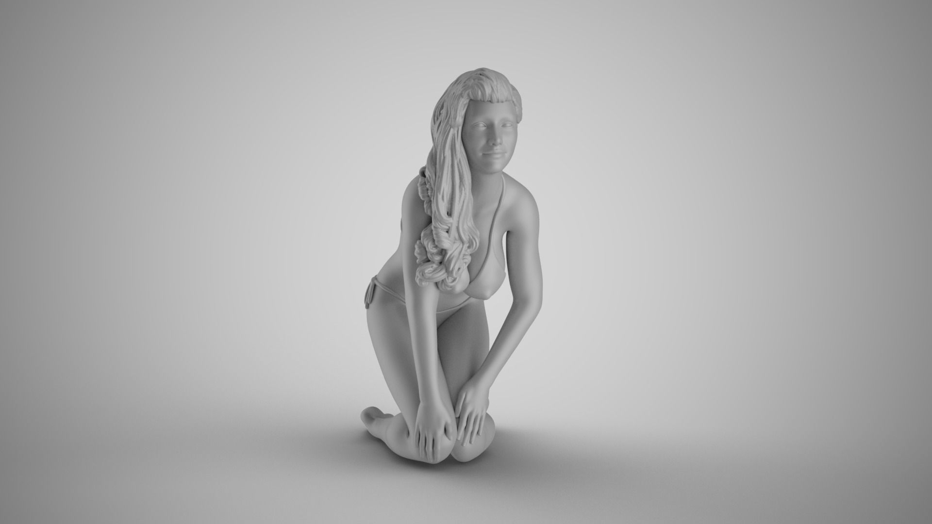 Girl Peace of Mind 4 3D print model_2