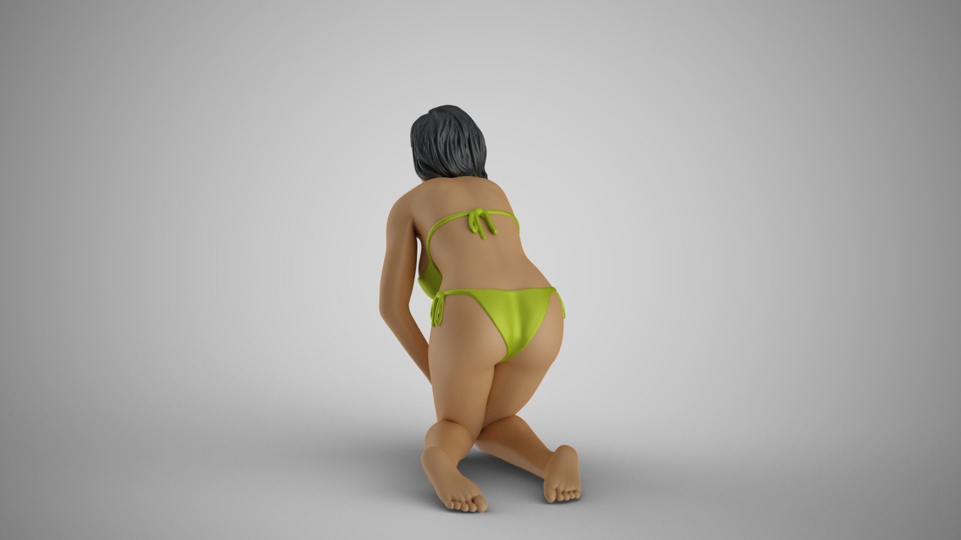 Girl Peace of Mind 4 3D print model_7