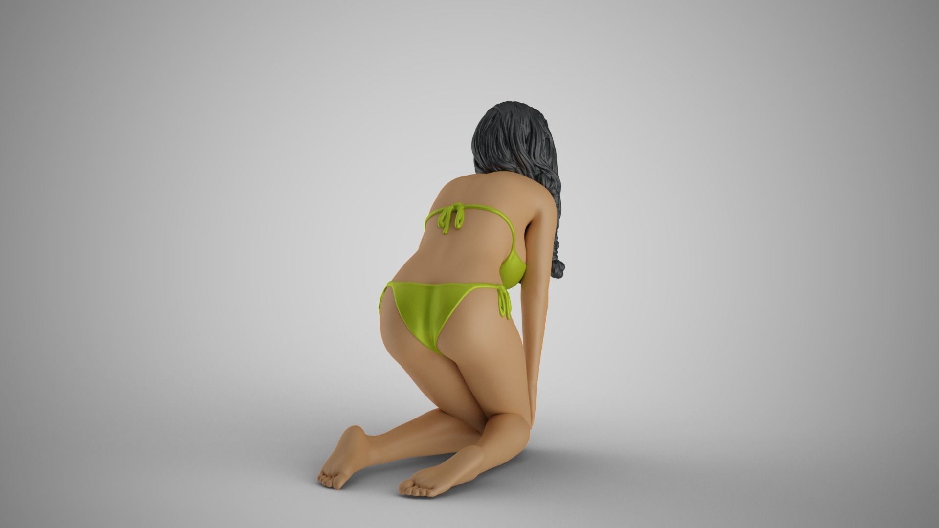 Girl Peace of Mind 4 3D print model_8