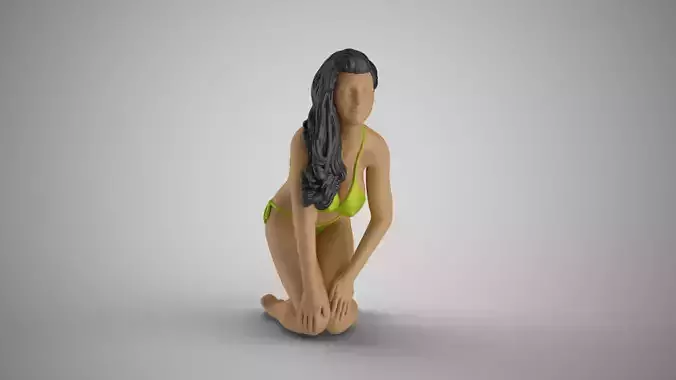 Girl Peace of Mind 4 3D print model