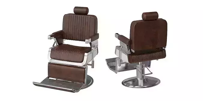 Barber Shop Chair BLENDER 3D Model Cycles