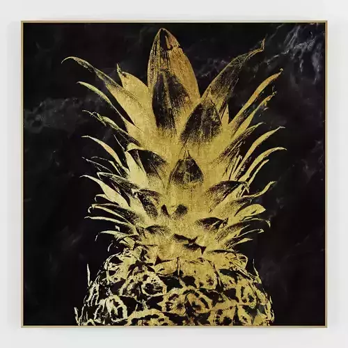 Pictures202 gold and navy abstract painting