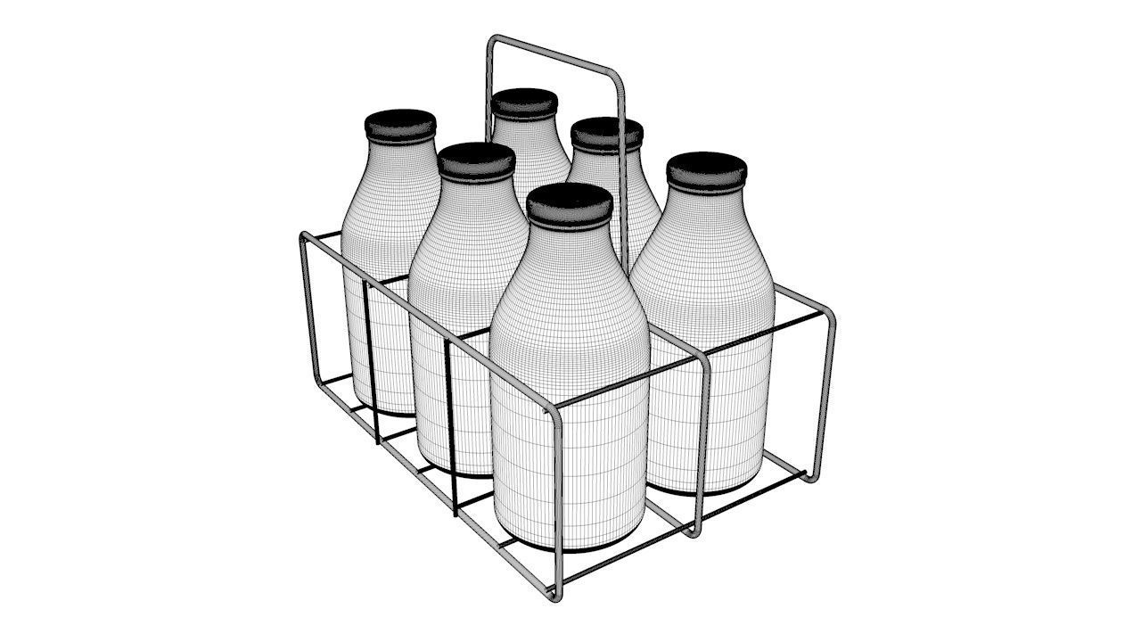 Bottles Carrier 3D Model 3D model_1