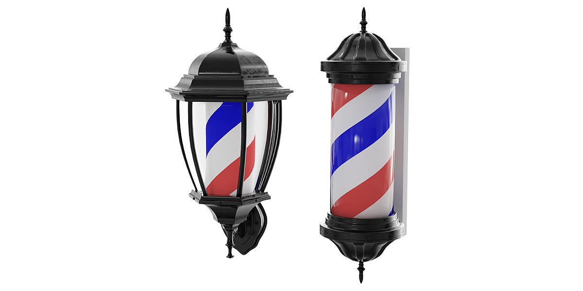 Barbershop Lamps BLENDER 3D Model Cycles 3D model_2