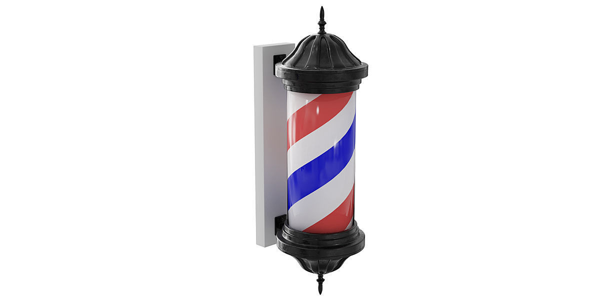 Barbershop Lamps BLENDER 3D Model Cycles 3D model_4