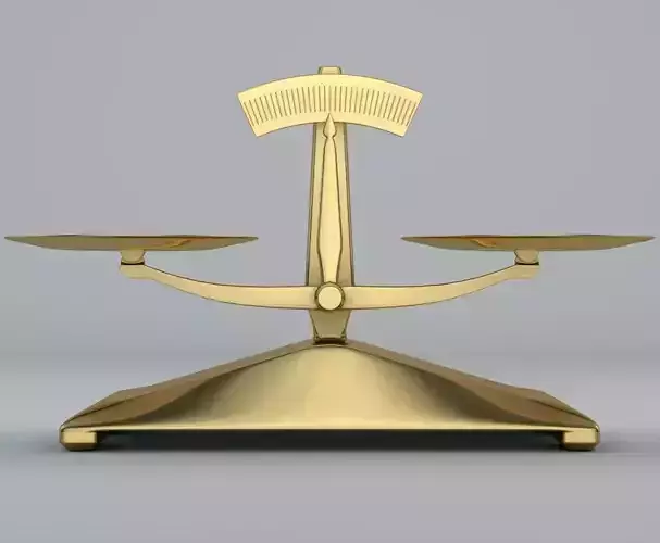 3d model of scales 3D model