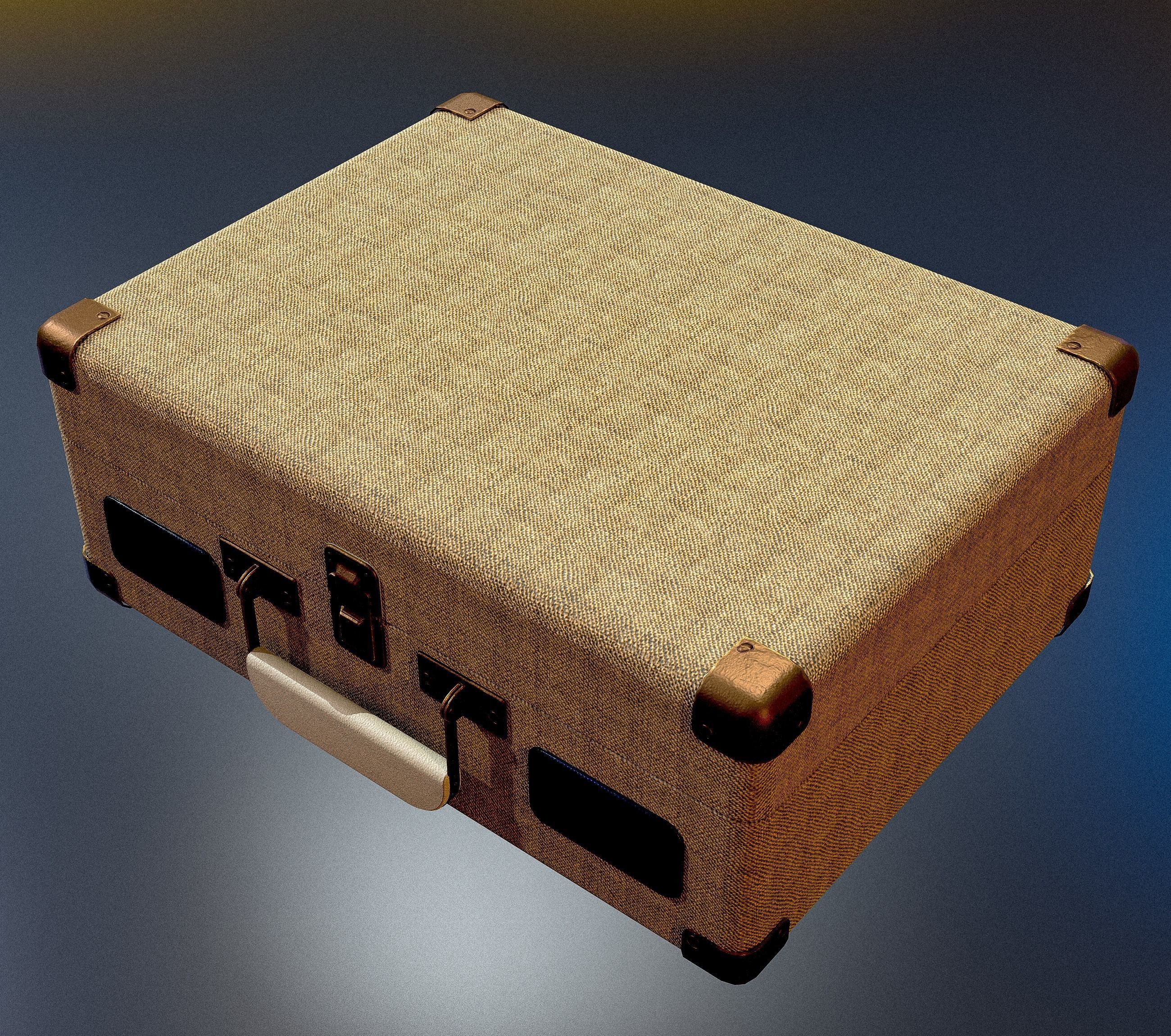 Crosley Cruiser Deluxe Turntable  Low-poly 3D model_7