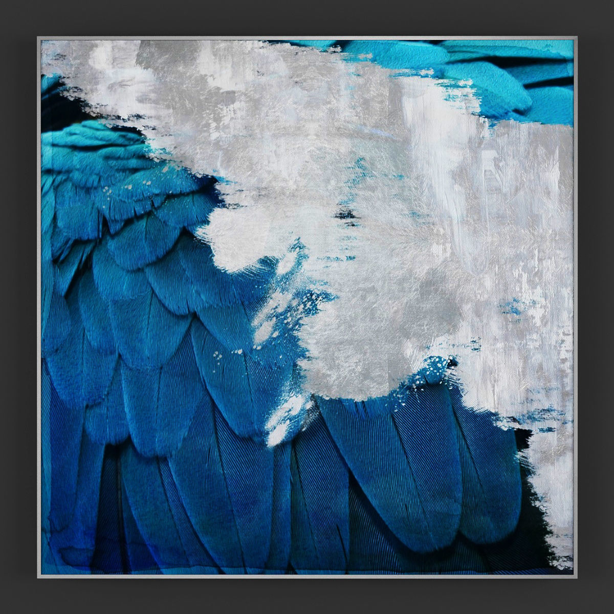 Pictures206 abstract painting gold Low-poly 3D model_2