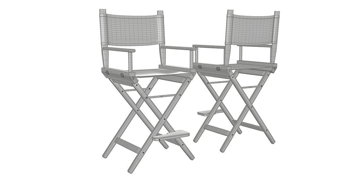 Director Chair BLENDER 3D Model Cycles 3D model_5