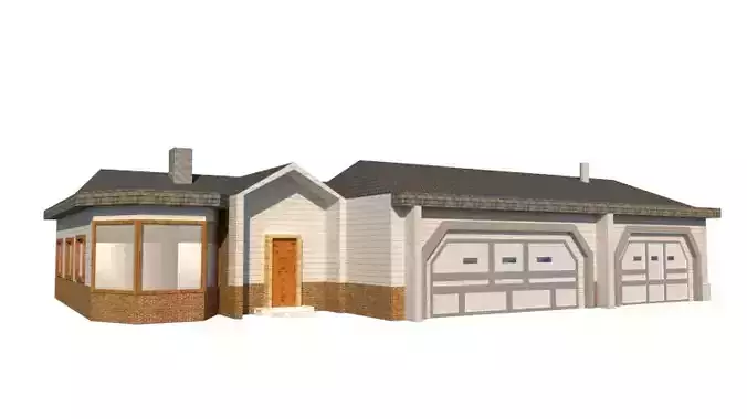 Simple Exterior House Design 3D model
