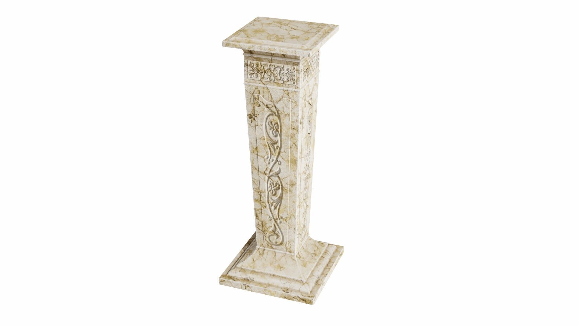 Pedestal 3D model_4