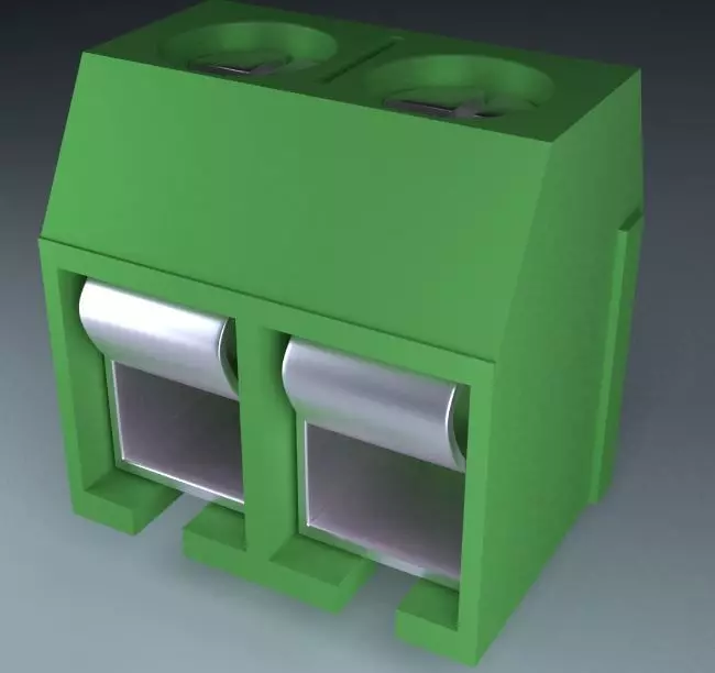 Klemens plastic box with two metal drawers Free 3D model_0