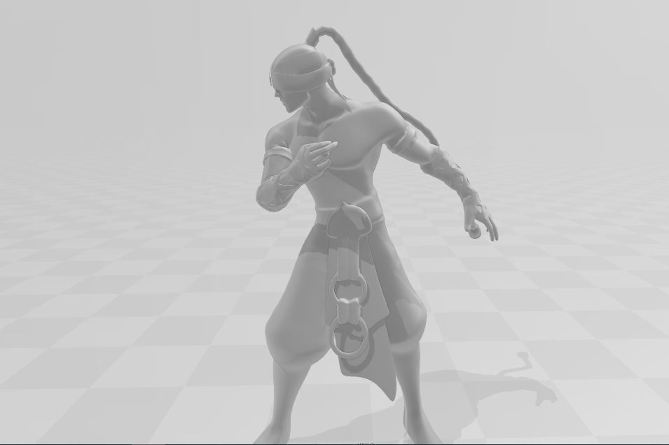 LeeSin League of Legends WR 3D print model_4