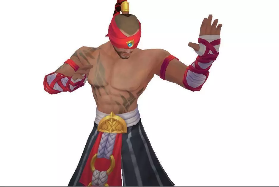 LeeSin League of Legends WR 3D print model_0