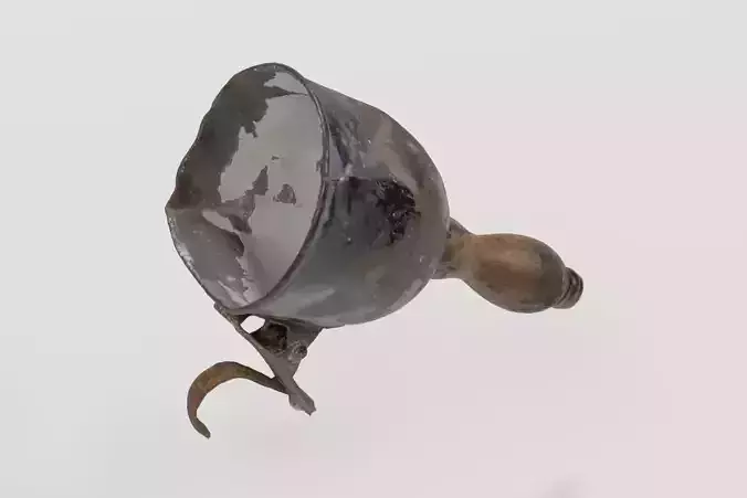 Rusty Lead Lamp Work Light photogrammetry scan PBR 4K textures