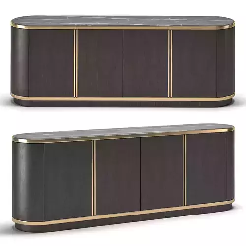 Brown Sideboard Marble by Laskasas