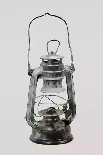 Hurricane Lamp photogrammetry scan PBR 4K textures