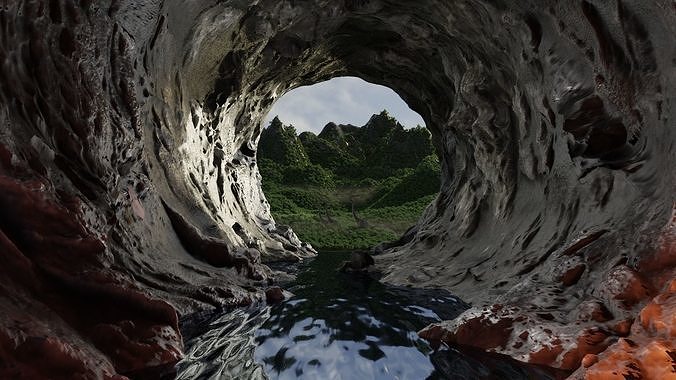 Stone Age Cave 3D model