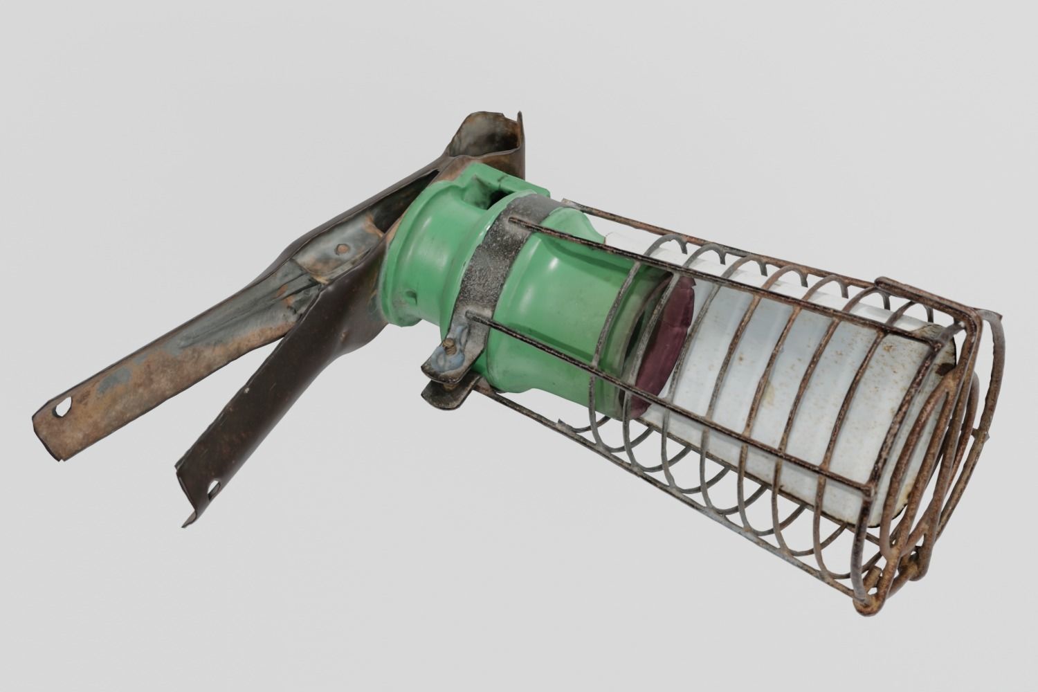 Work Light Cage Lamp  photogrammetry scan PBR 4K textures Low-poly 3D model_4