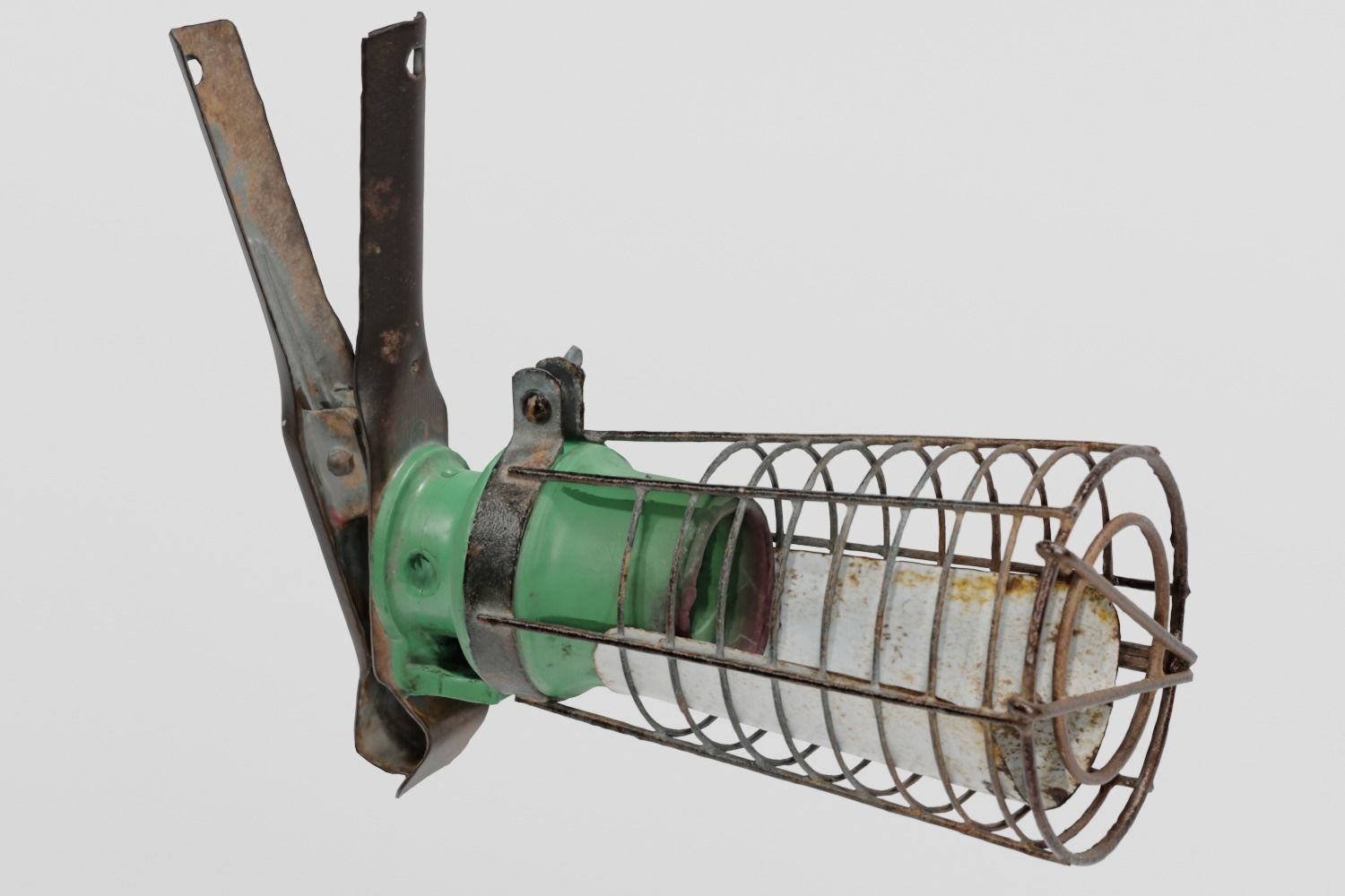 Work Light Cage Lamp  photogrammetry scan PBR 4K textures Low-poly 3D model_3