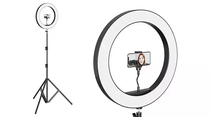 Selfie Lamp BLENDER 3D Model Cycles 3D model