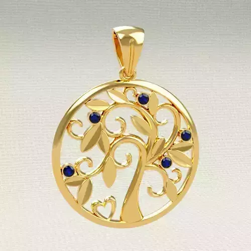 Pendant Magic Tree 3D print model