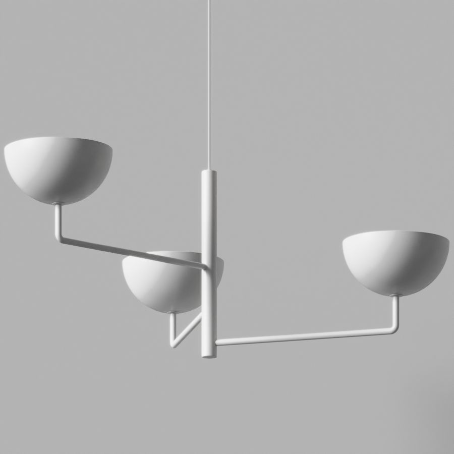 CB2 - VERNER 3-TIERED PENDANT LIGHT 3D model_1