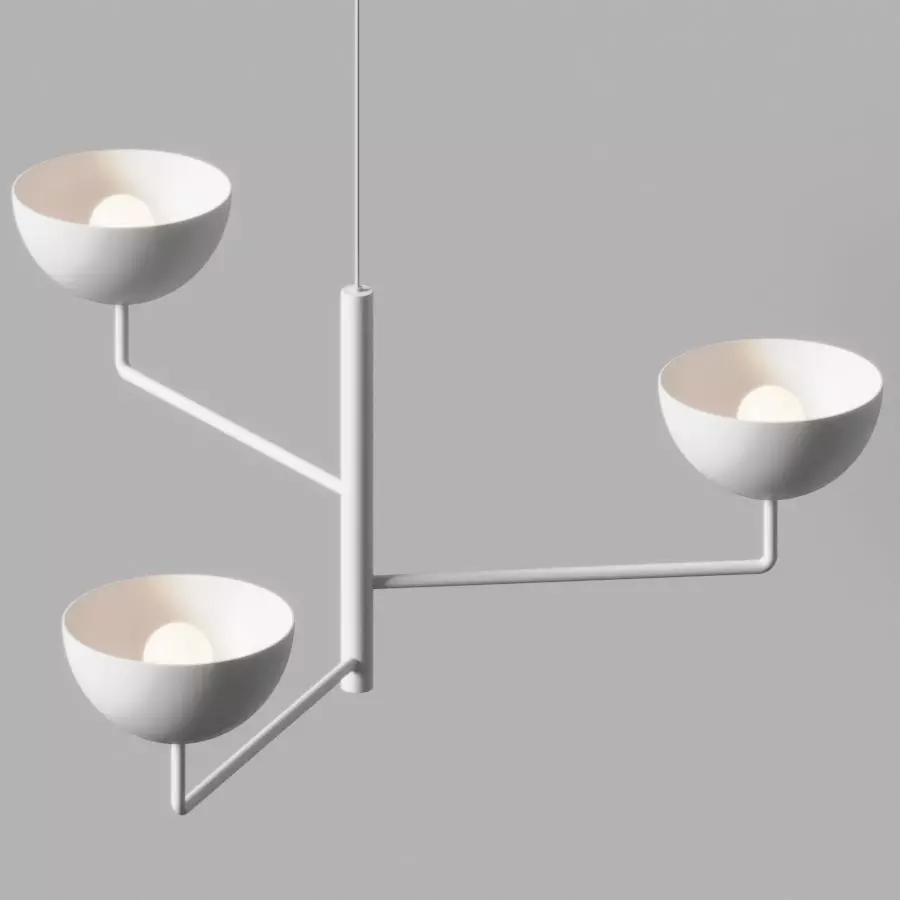 CB2 - VERNER 3-TIERED PENDANT LIGHT 3D model_0
