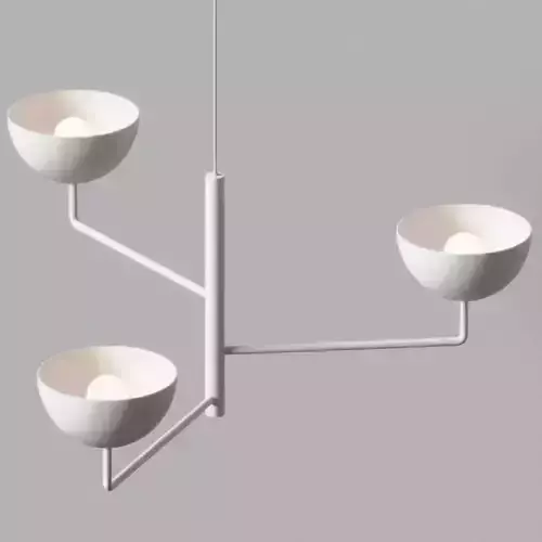 CB2 - VERNER 3-TIERED PENDANT LIGHT 3D model
