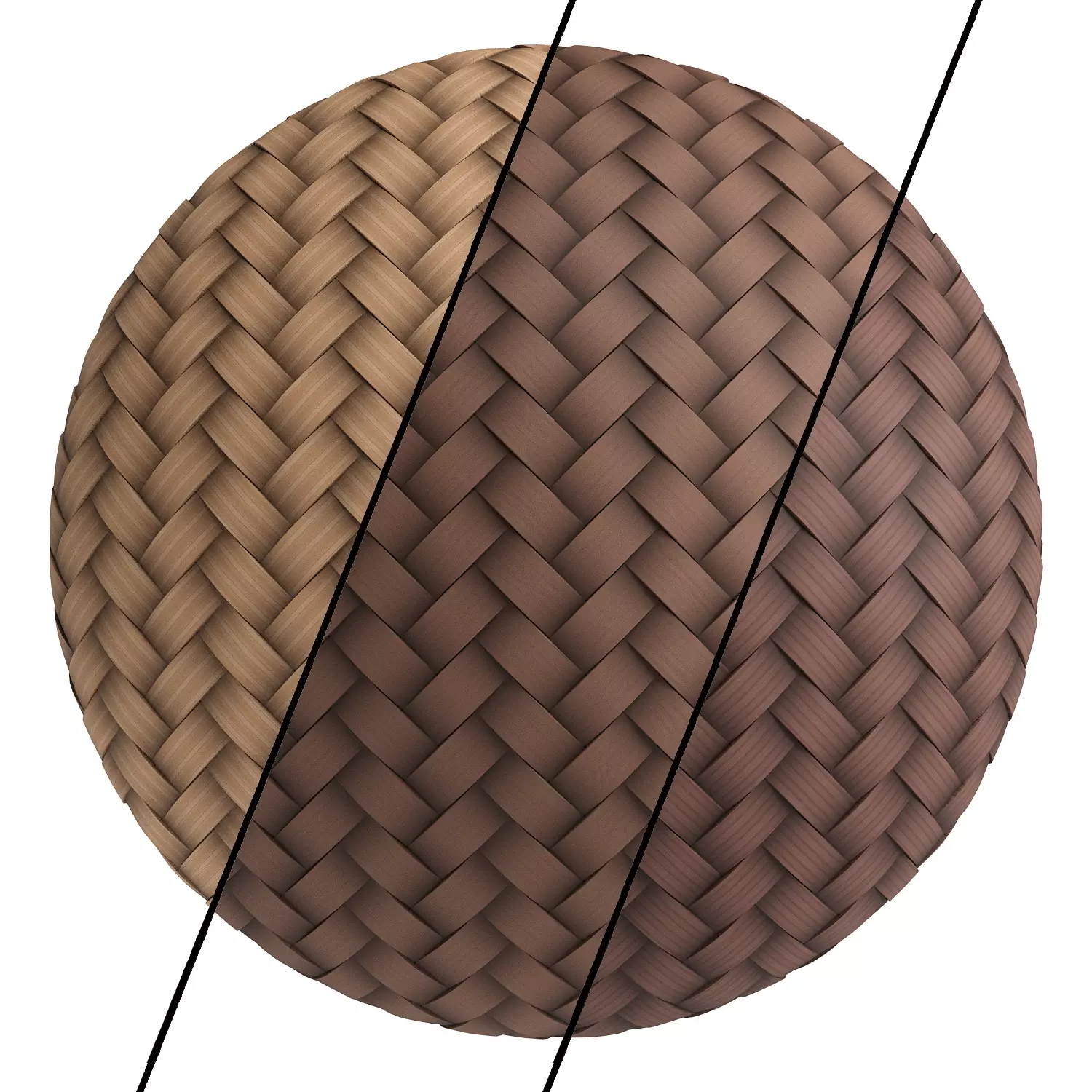 Wicker materials 3- PBR 4k by Sbsar 3D model_0